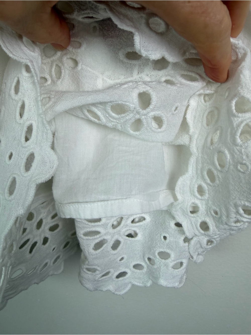 Anthropologie Daily Practice Eyelet Hem Mini Dress Size M - Picture 10 of 15